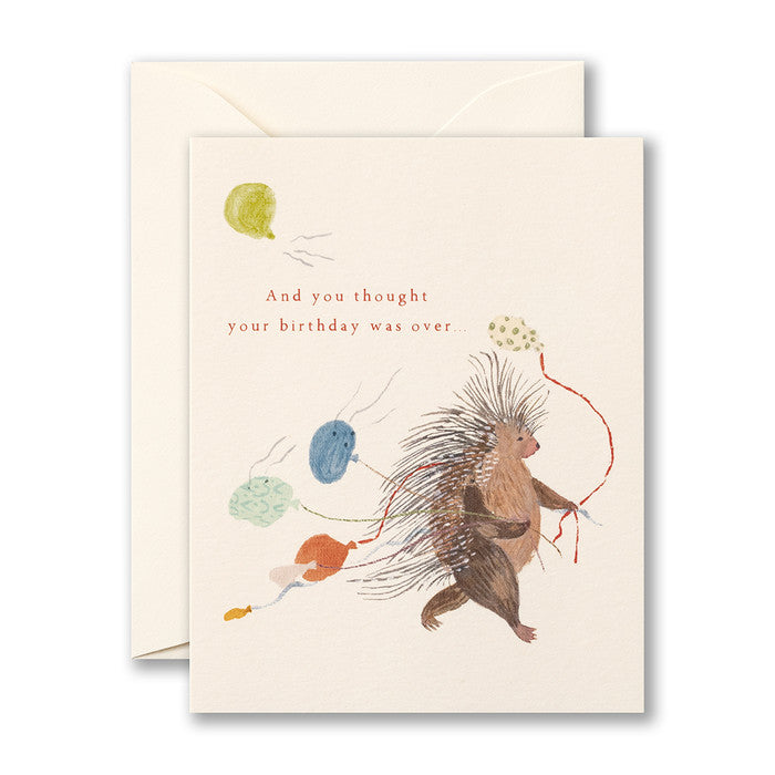 And you thought your birthday was over... Belated Birthday Card