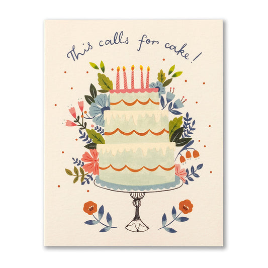 This calls for cake! Birthday Card