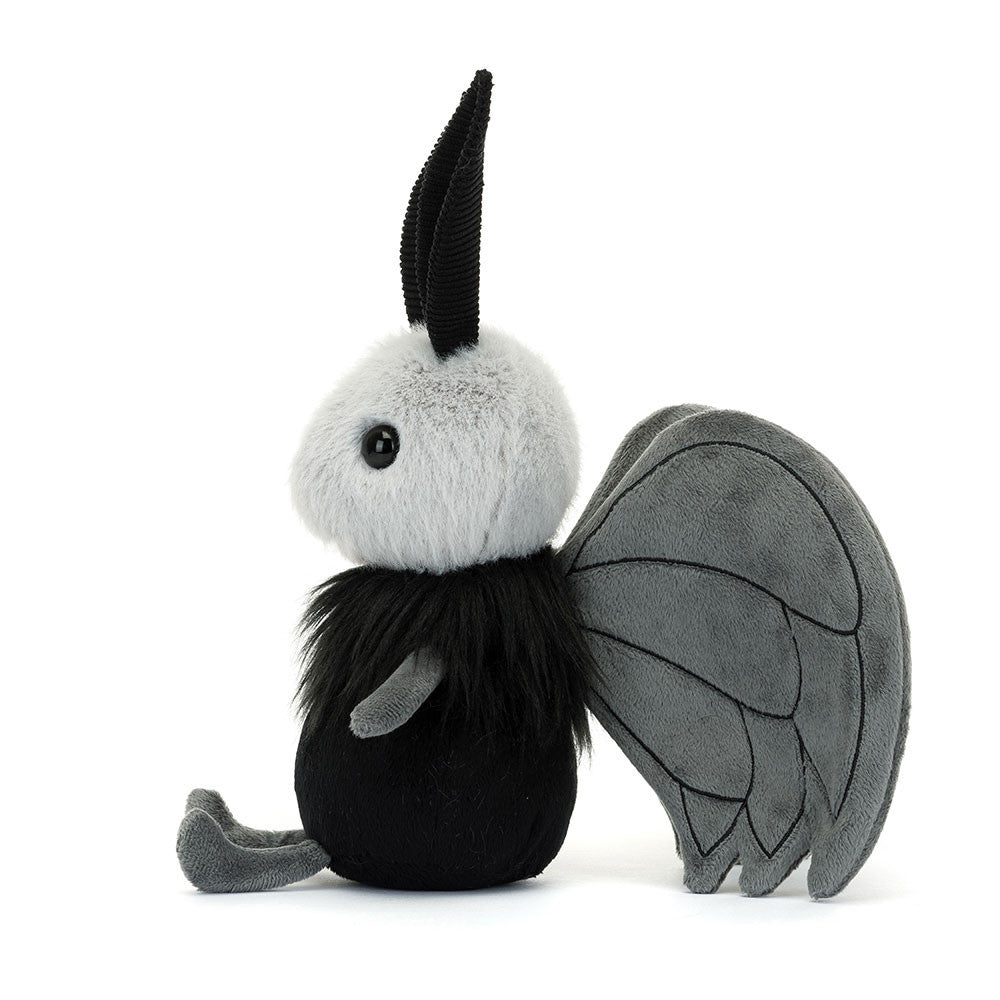 miff mothman plush soft black gray stuffed animal whimsical