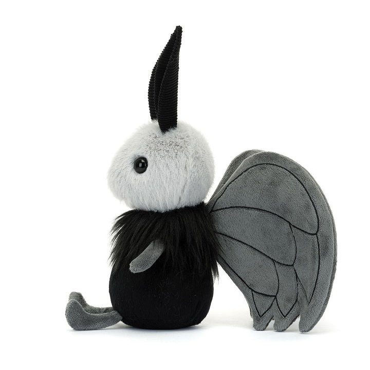 miff mothman plush soft black gray stuffed animal whimsical