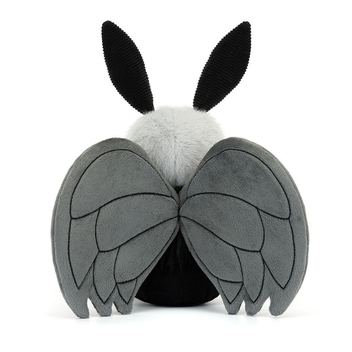 miff mothman plush soft black gray stuffed animal whimsical