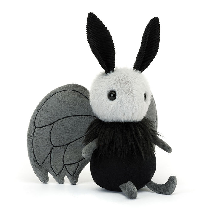 miff mothman plush soft black gray stuffed animal whimsical