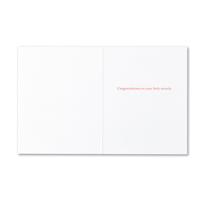 "There is a miracle in every new beginning." —Hermann Hesse Baby Card