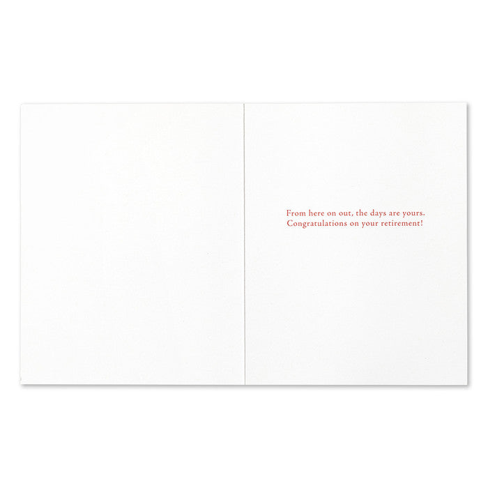 “…enjoy more, experience more.” —Anaïs Nin Retirement Card