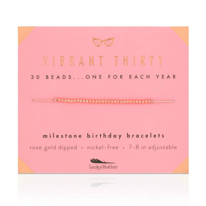Milestone Birthday Bracelets