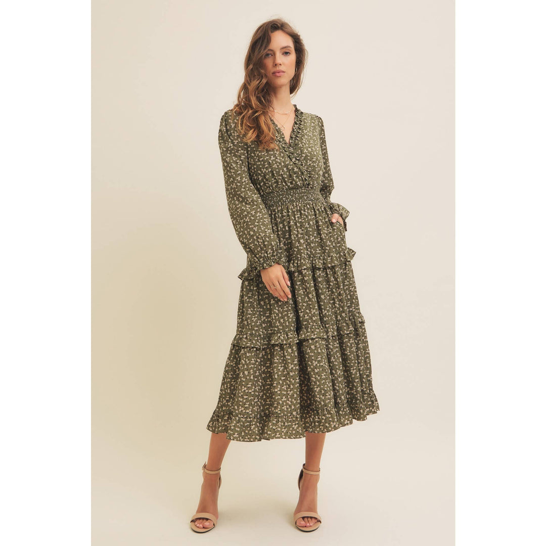 Ditsy Floral Midi Dress