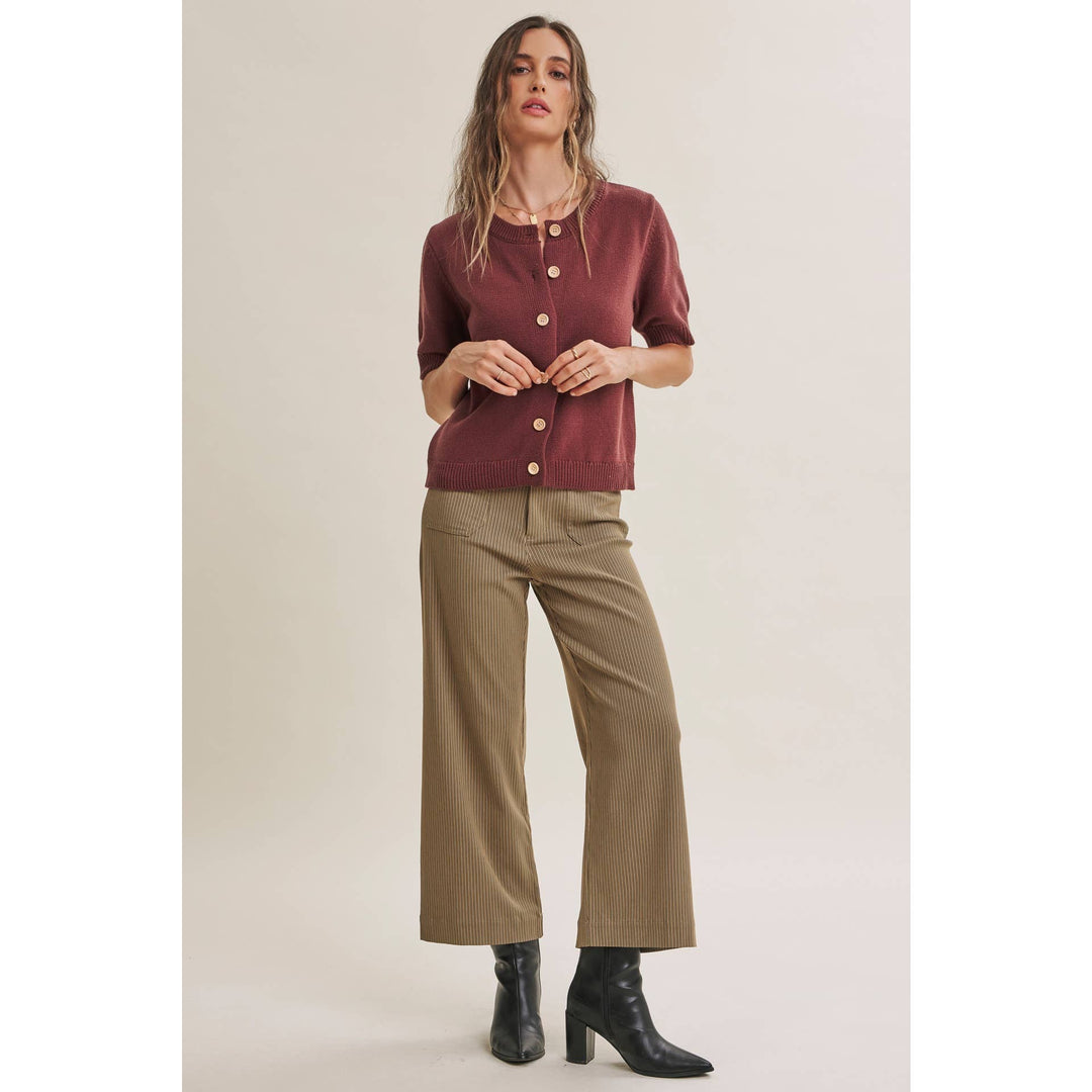 The Avery Pinstripe Ankle Pants