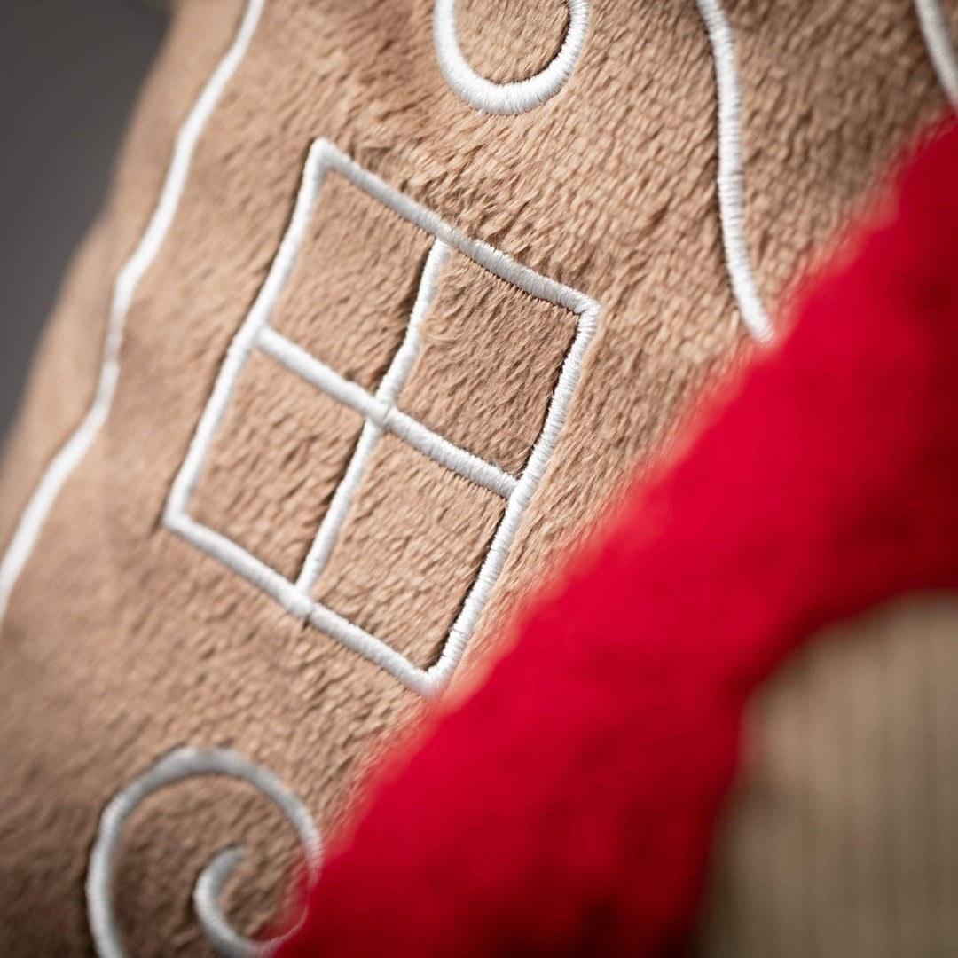 Gingerbread House Decorative Pillow | Holiday Accent