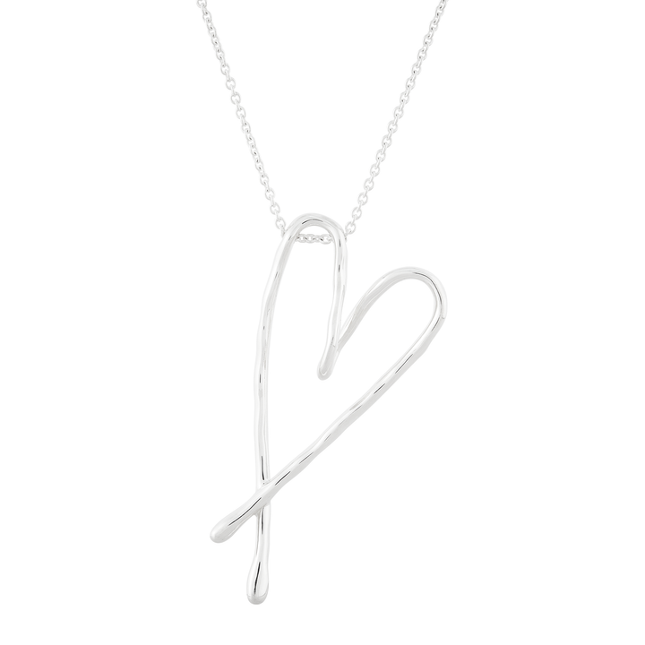 'Love Song' Sterling Silver Pendant Necklace