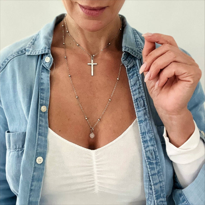 "Trust" Cross Dainty Necklace