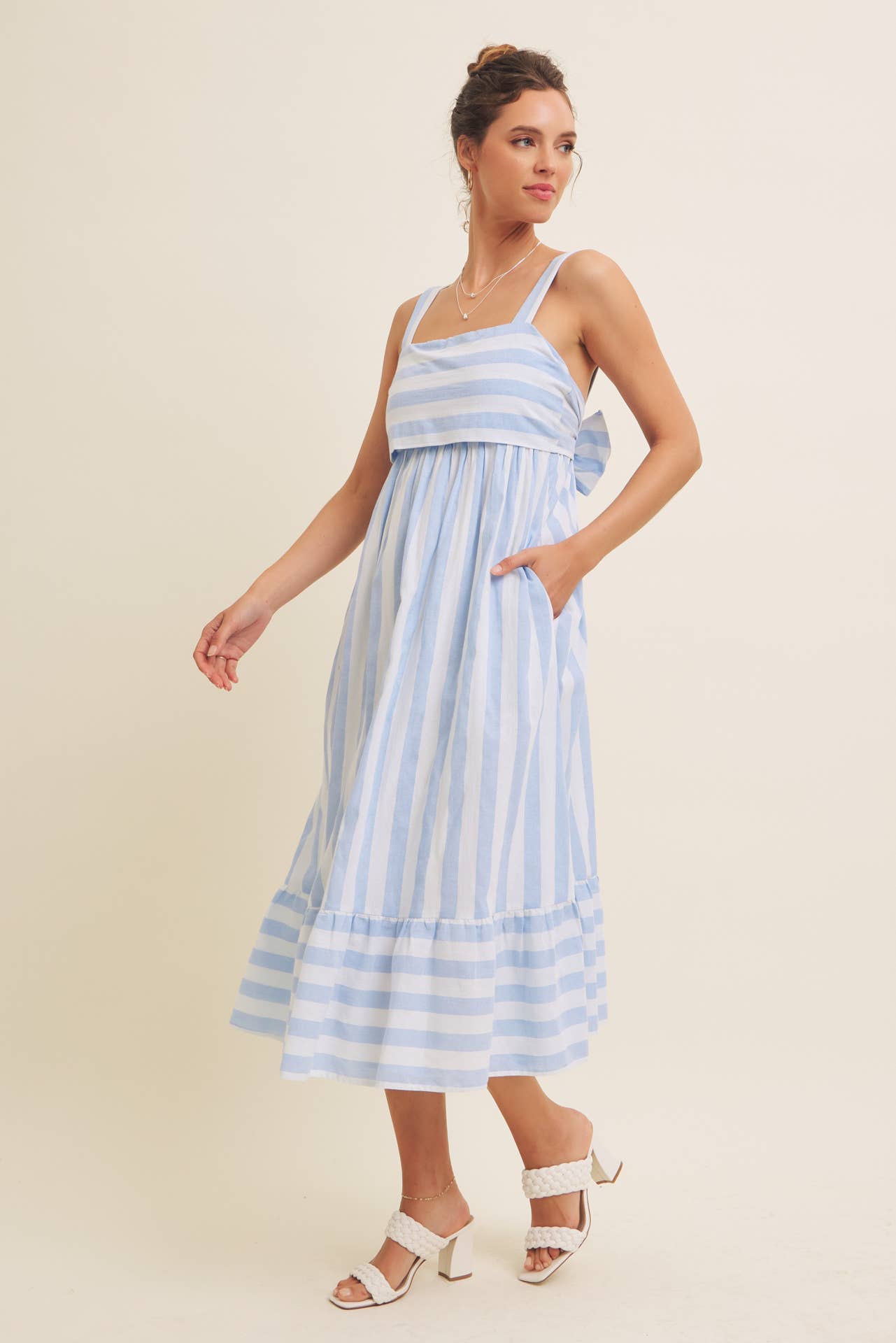 Stripe Midi Dress