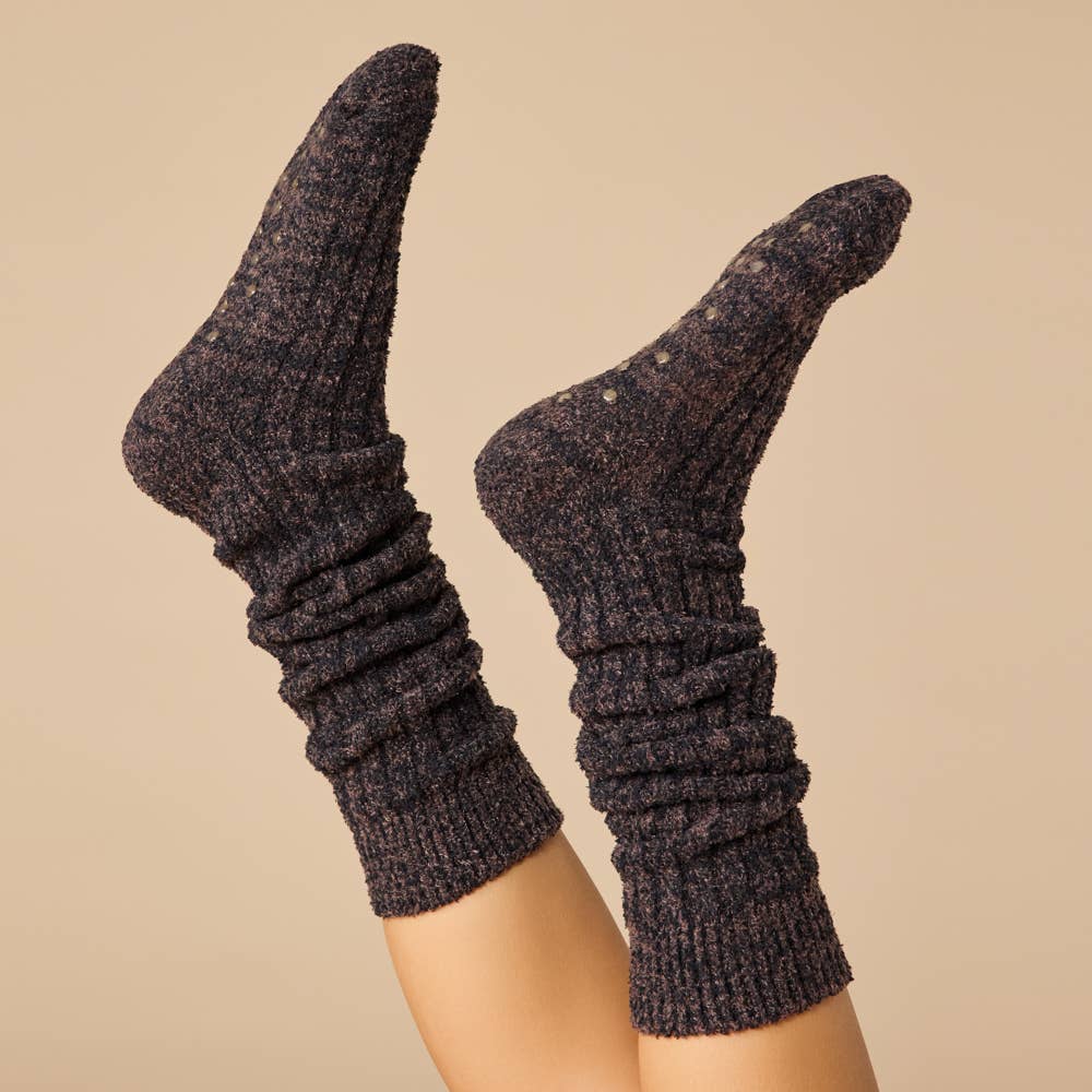 Slouchy Marshmallow Socks with Grippers