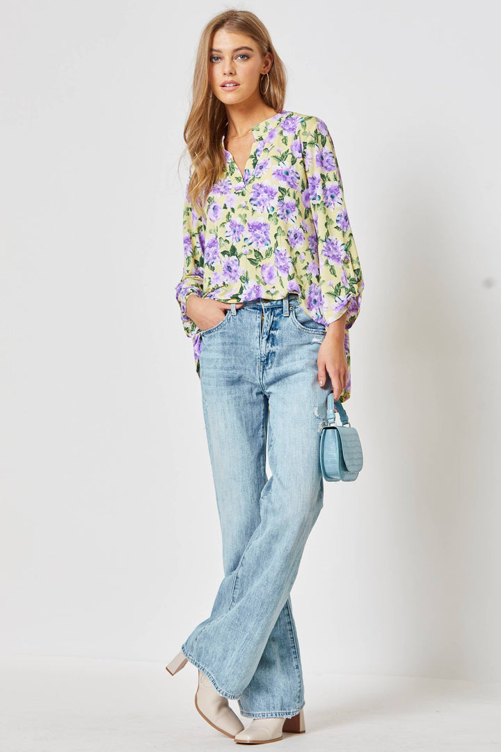 Lizzy 3/4 Sleeve Print Top