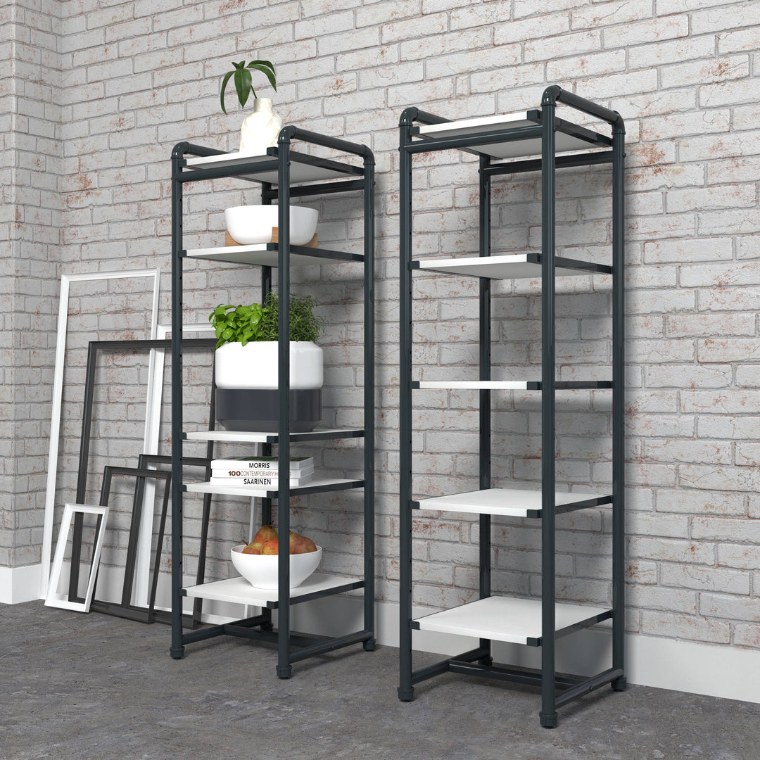 Pipeline Etagere Retail Display Tower - Grey Frame
