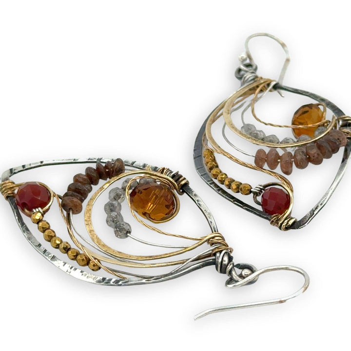 Autumn Leaves Crystal Earrings E65734
