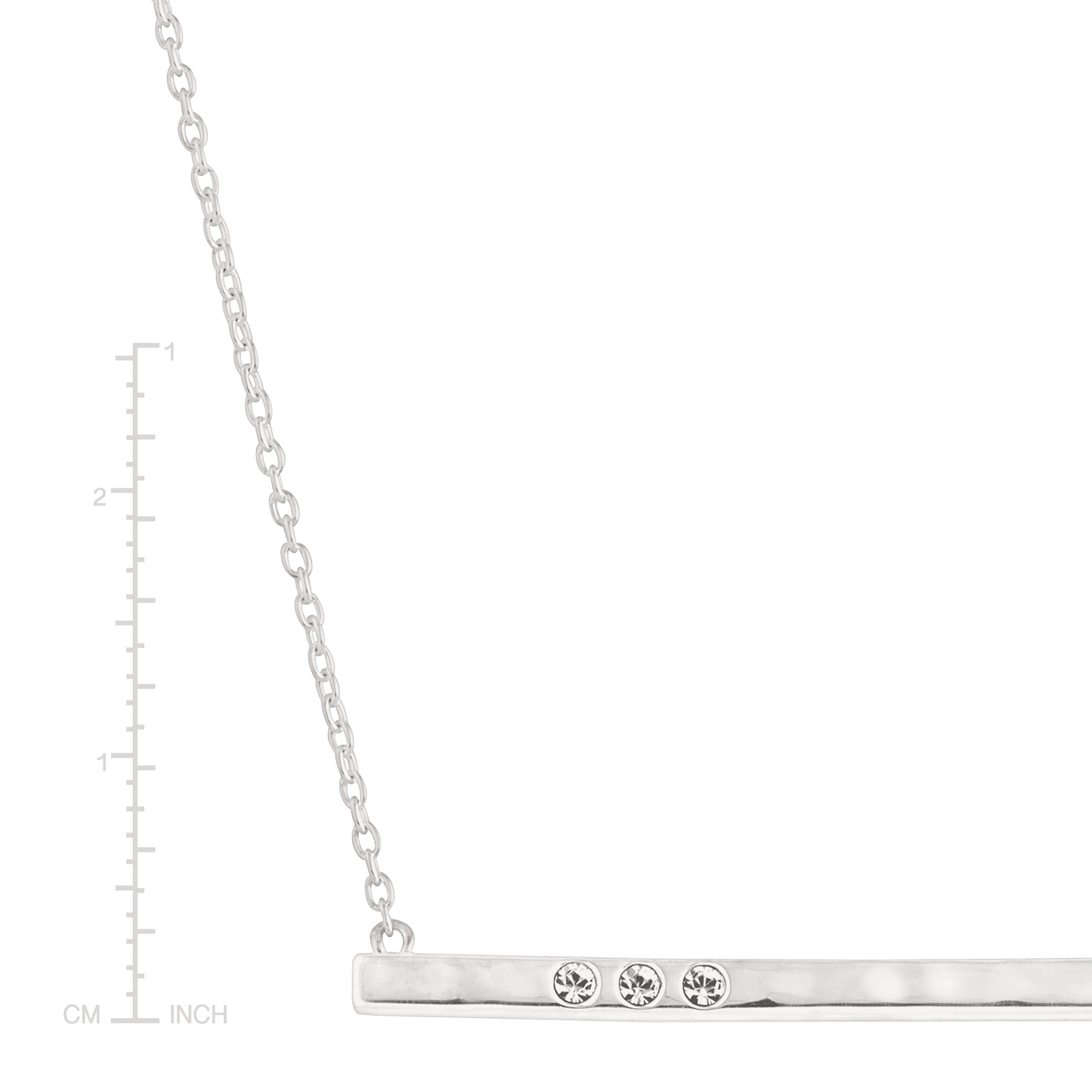 Silpada Dotted Line Necklace, Crystals & Sterling Silver