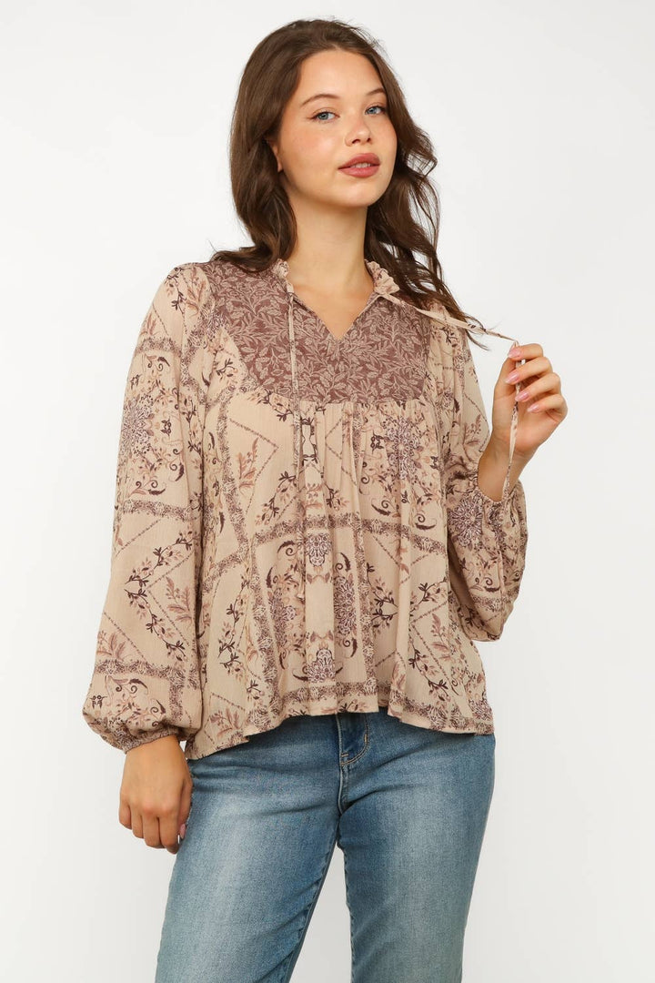 Plus Size Bohemian Blouse
