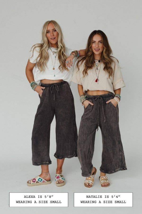 So Comfy Wide Leg Pant Petite | New Charcoal
