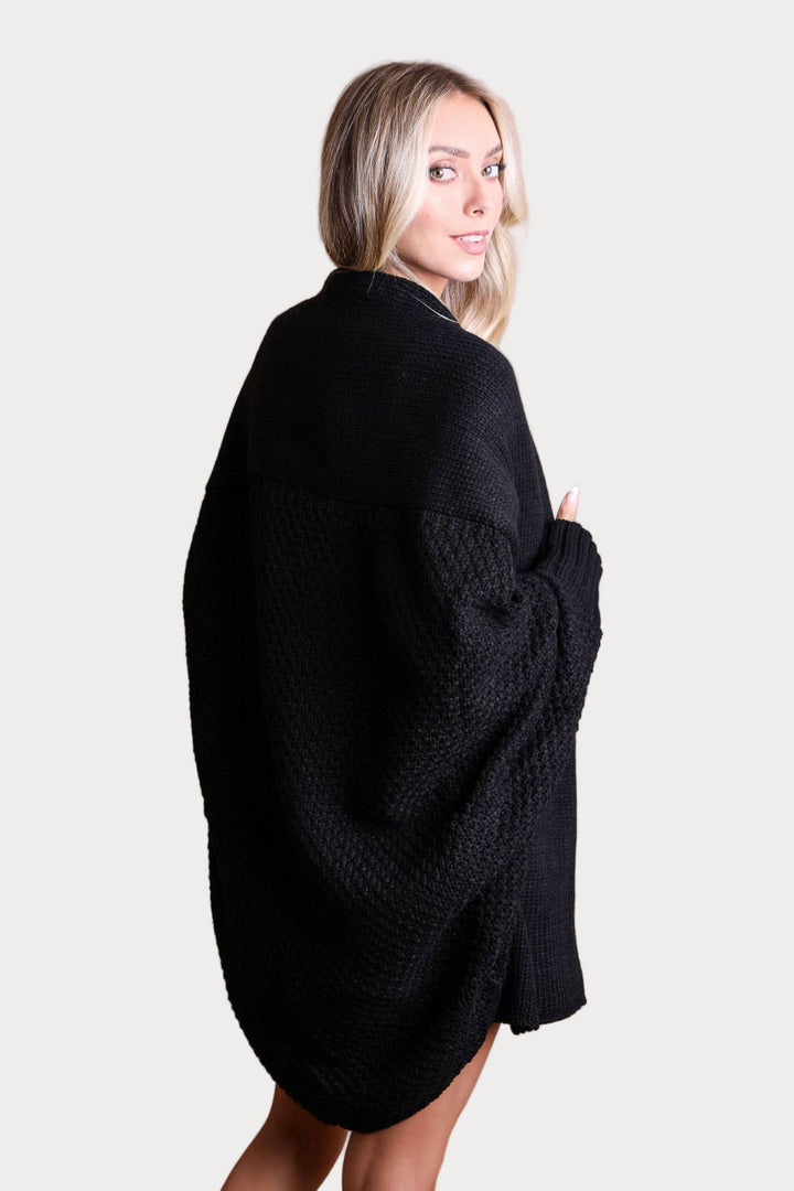 Bat Sleeve Knit Cardigan – Effortless Boho Layers