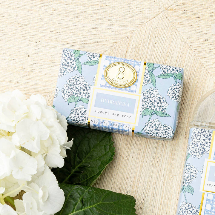 Hydrangea Scented Wrapped Bar Soap, 7oz