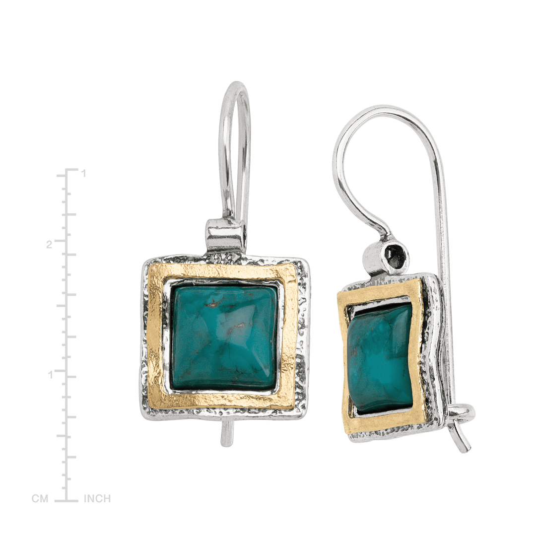 'Emerald Lake' Turquoise Earrings