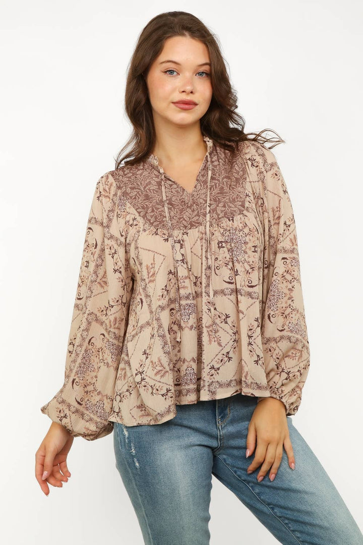 Plus Size Bohemian Blouse