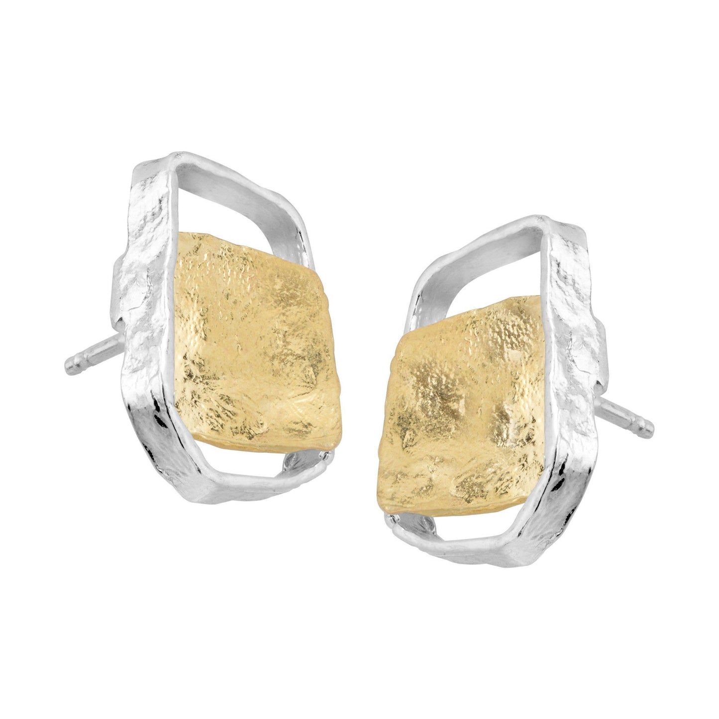 Silpada 'Golden Sands' Stud Earrings in Sterling S