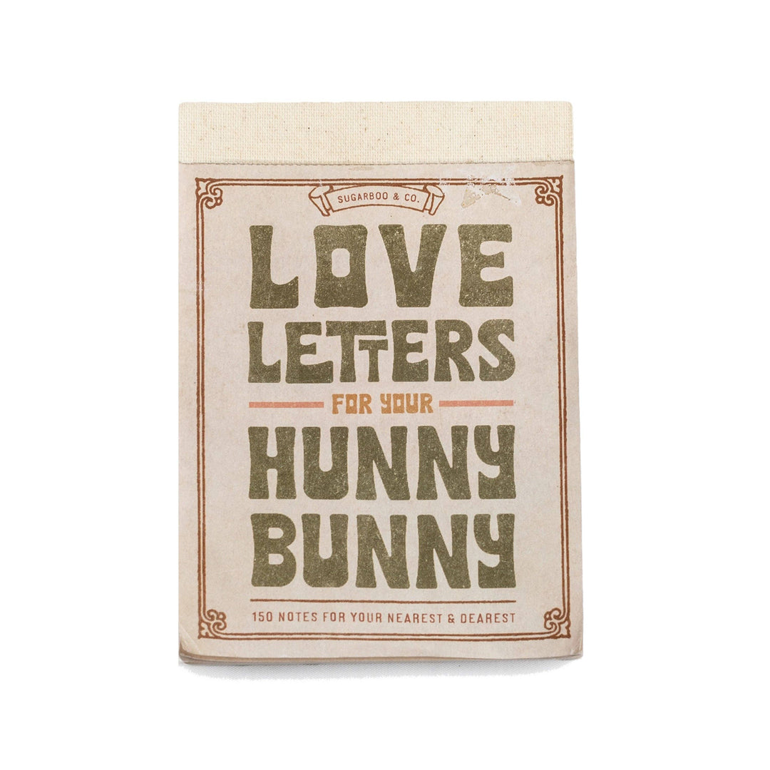 Love Letters for Your Hunny Bunny tear-out note book by Sugarboo & Co.