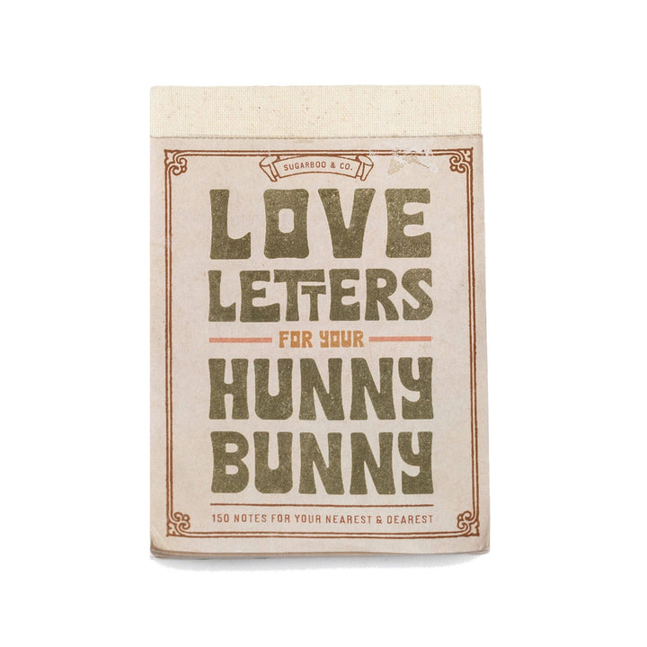 Love Letters for Your Hunny Bunny tear-out note book by Sugarboo & Co.