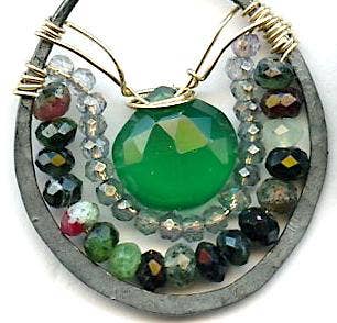 Green Onyx Drop Earrings