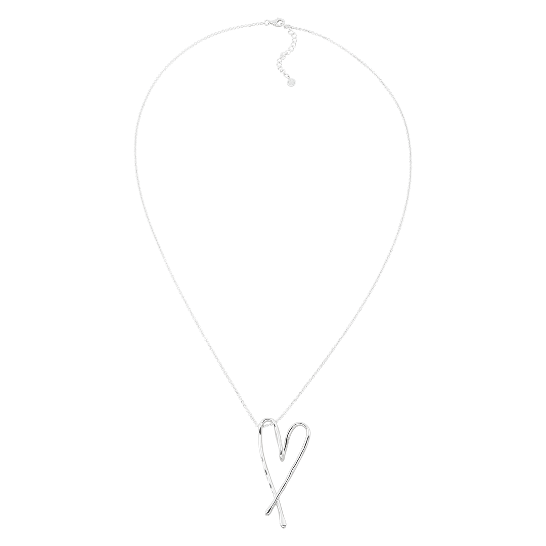 'Love Song' Sterling Silver Pendant Necklace