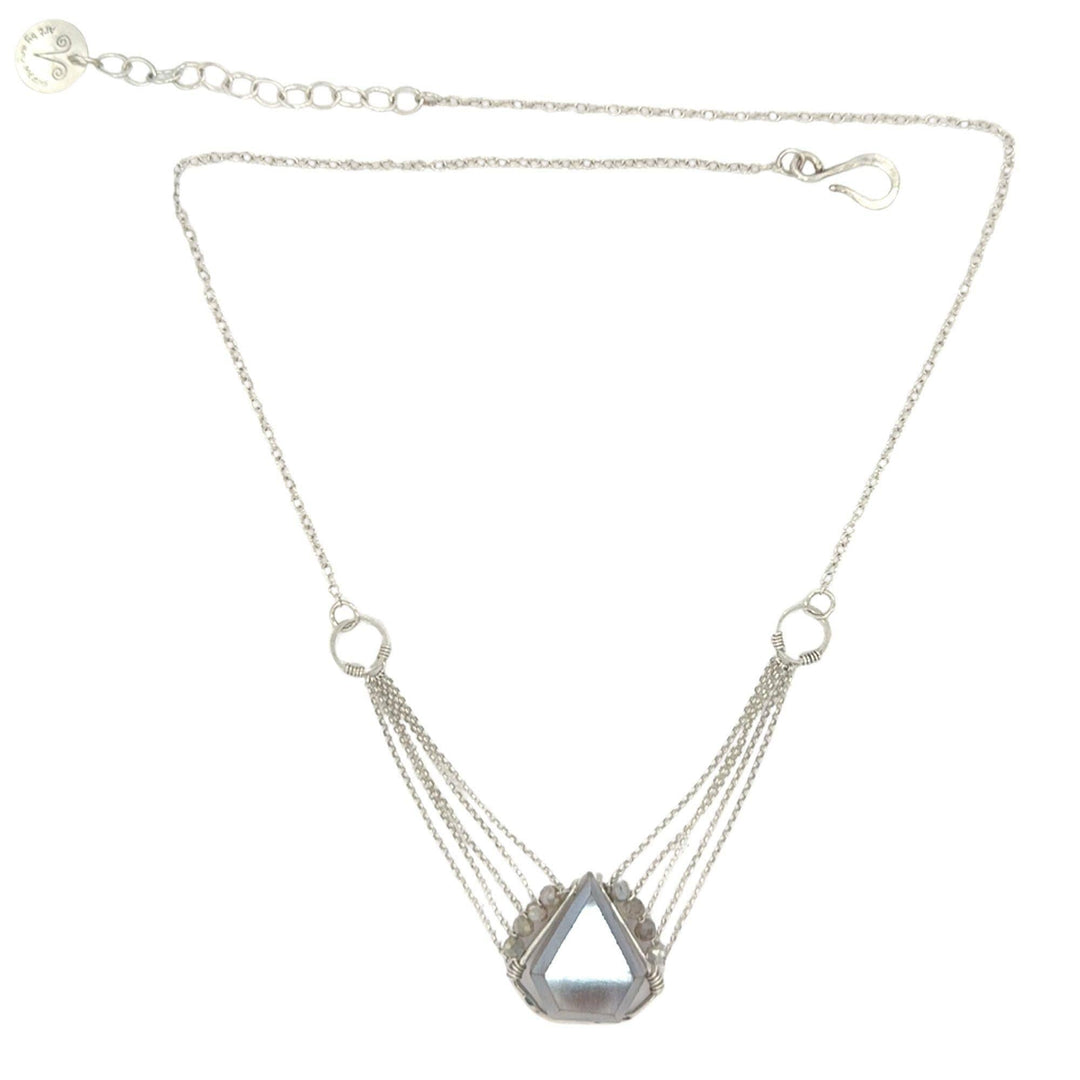 Suspended Moonstone Chain Necklace
