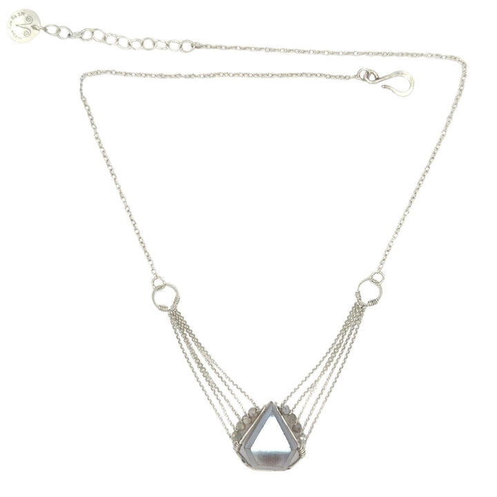 Suspended Moonstone Chain Necklace