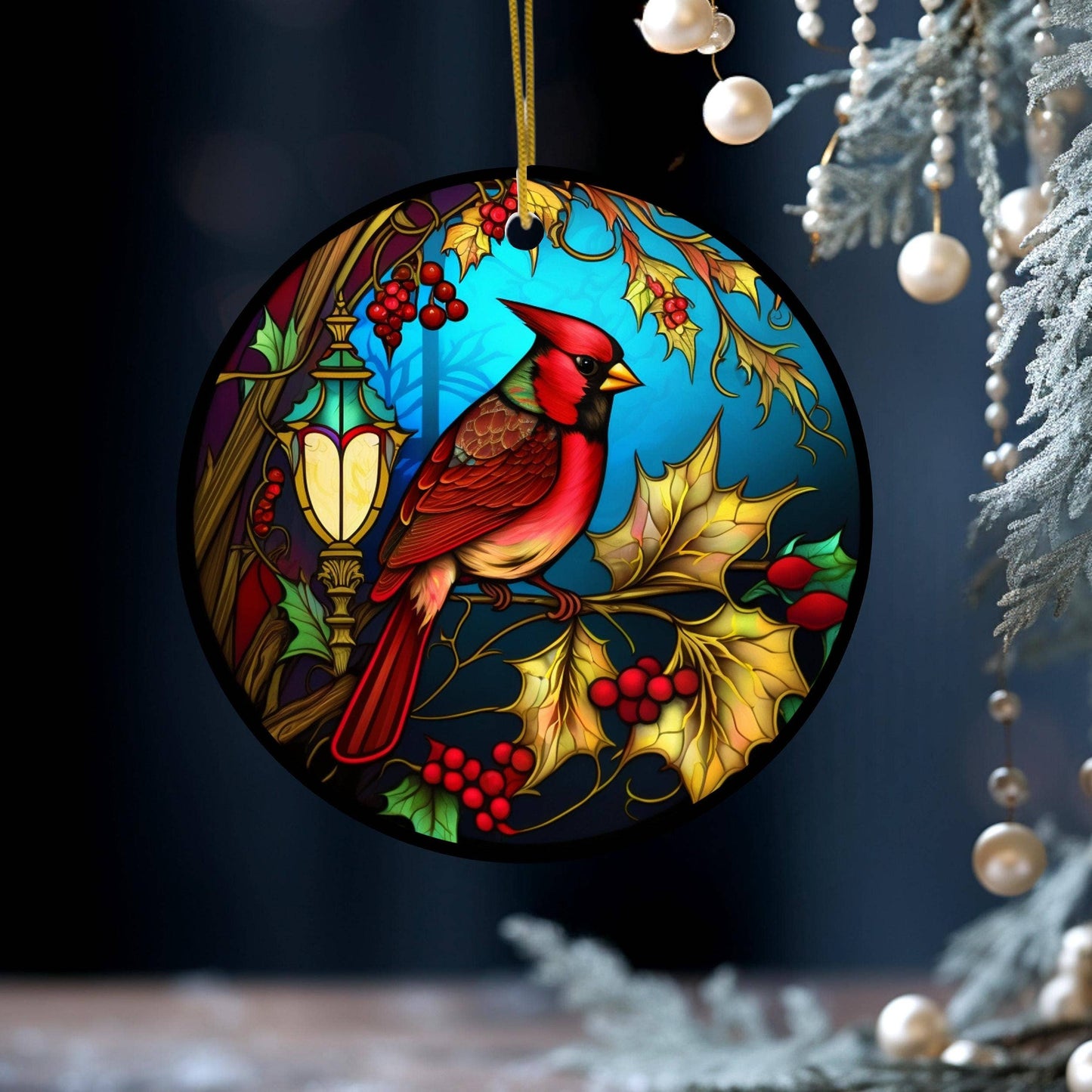 Cardinal Ceramic Christmas Tree Keepsake Ornament