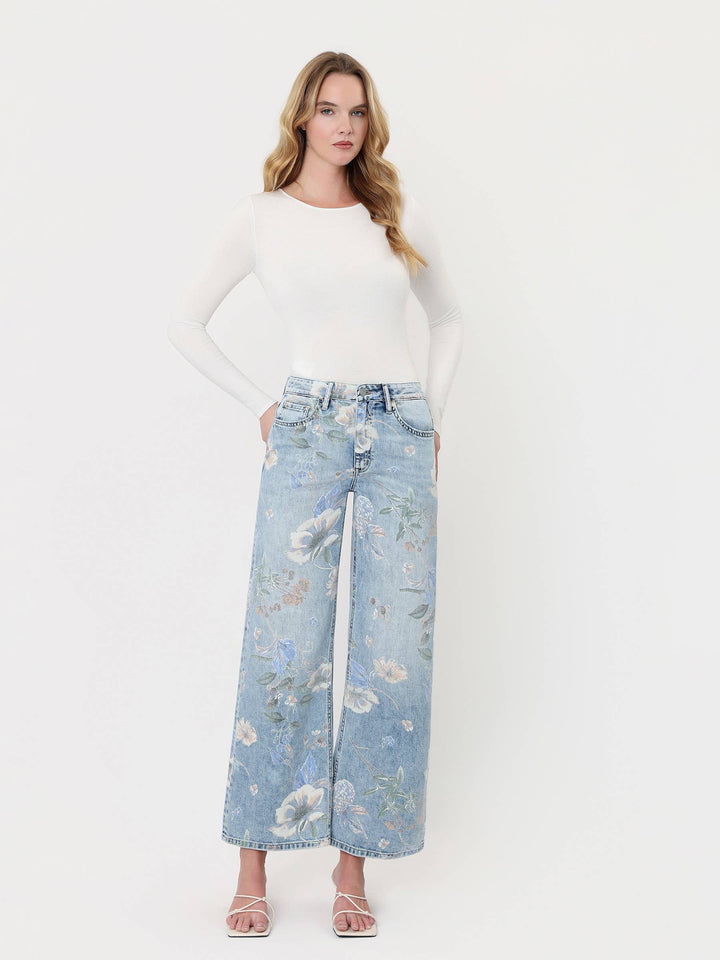 Cheryl - Floral Vintage Flare Jeans