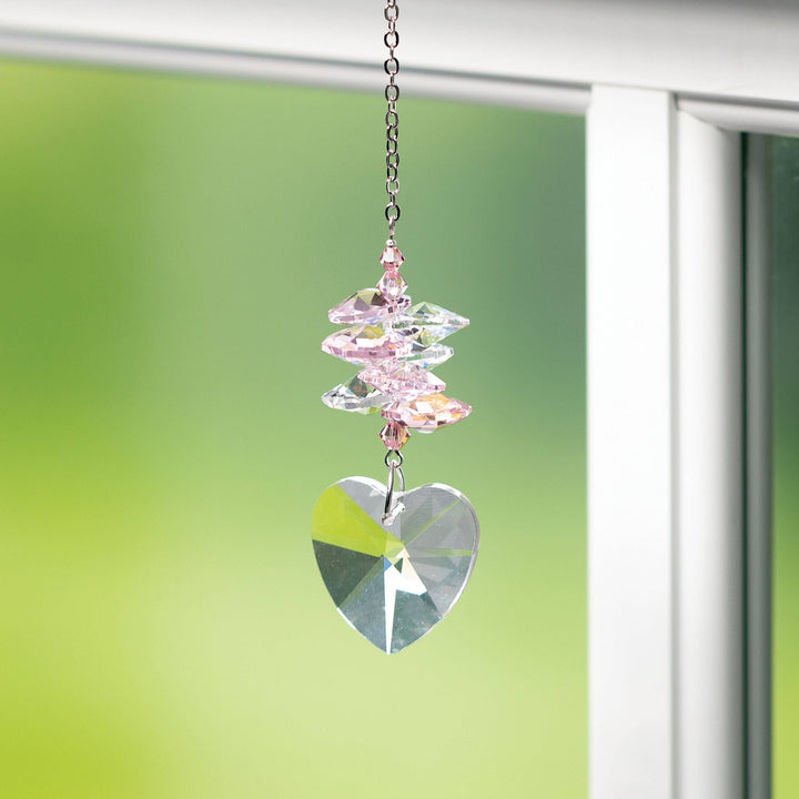 Crystal Heart Cascade - Rose