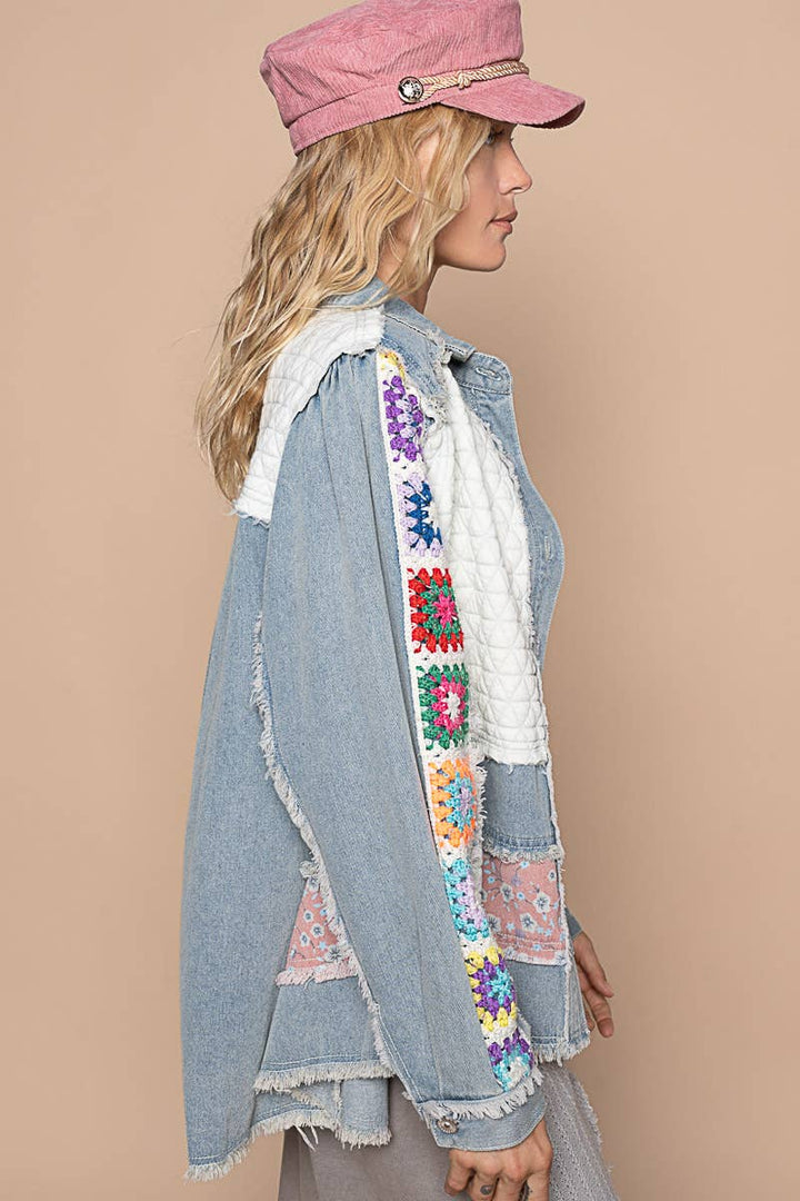 Vintage Denim Quilted Jacket