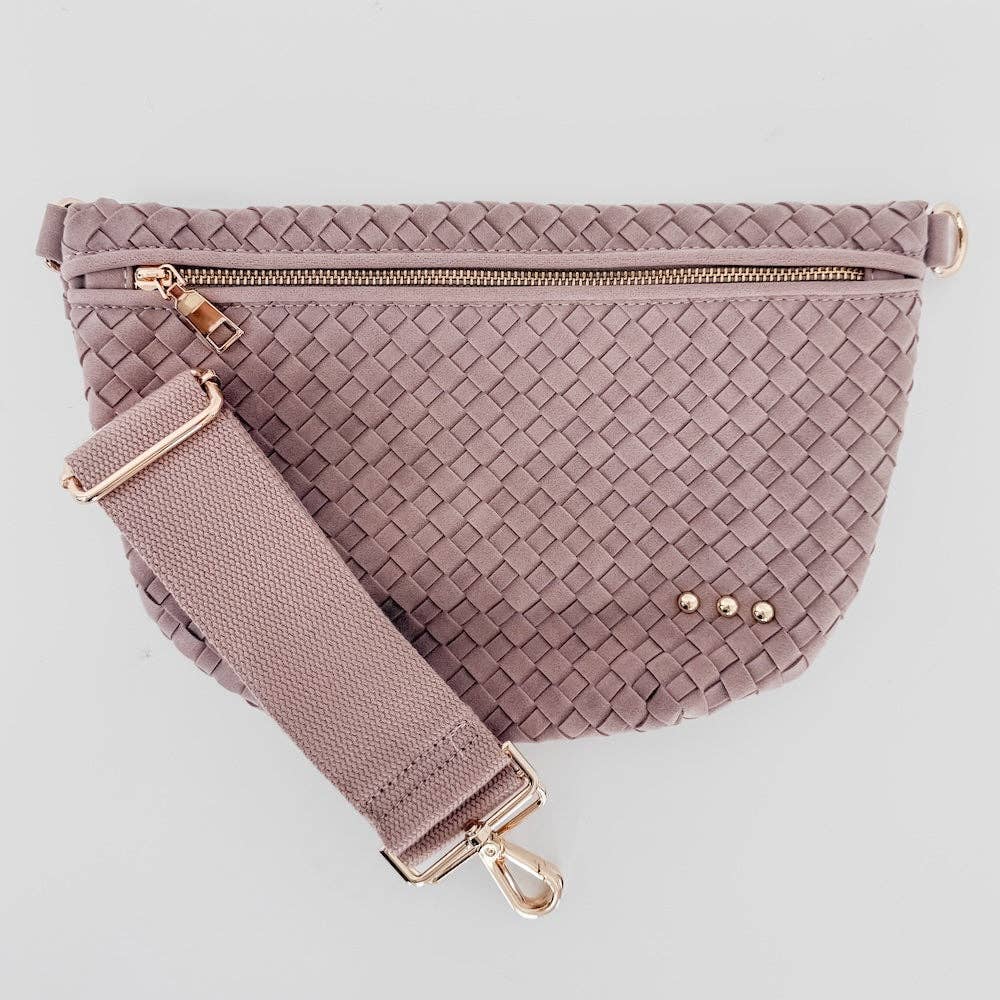 Westlyn Woven Bum Bag | Suede
