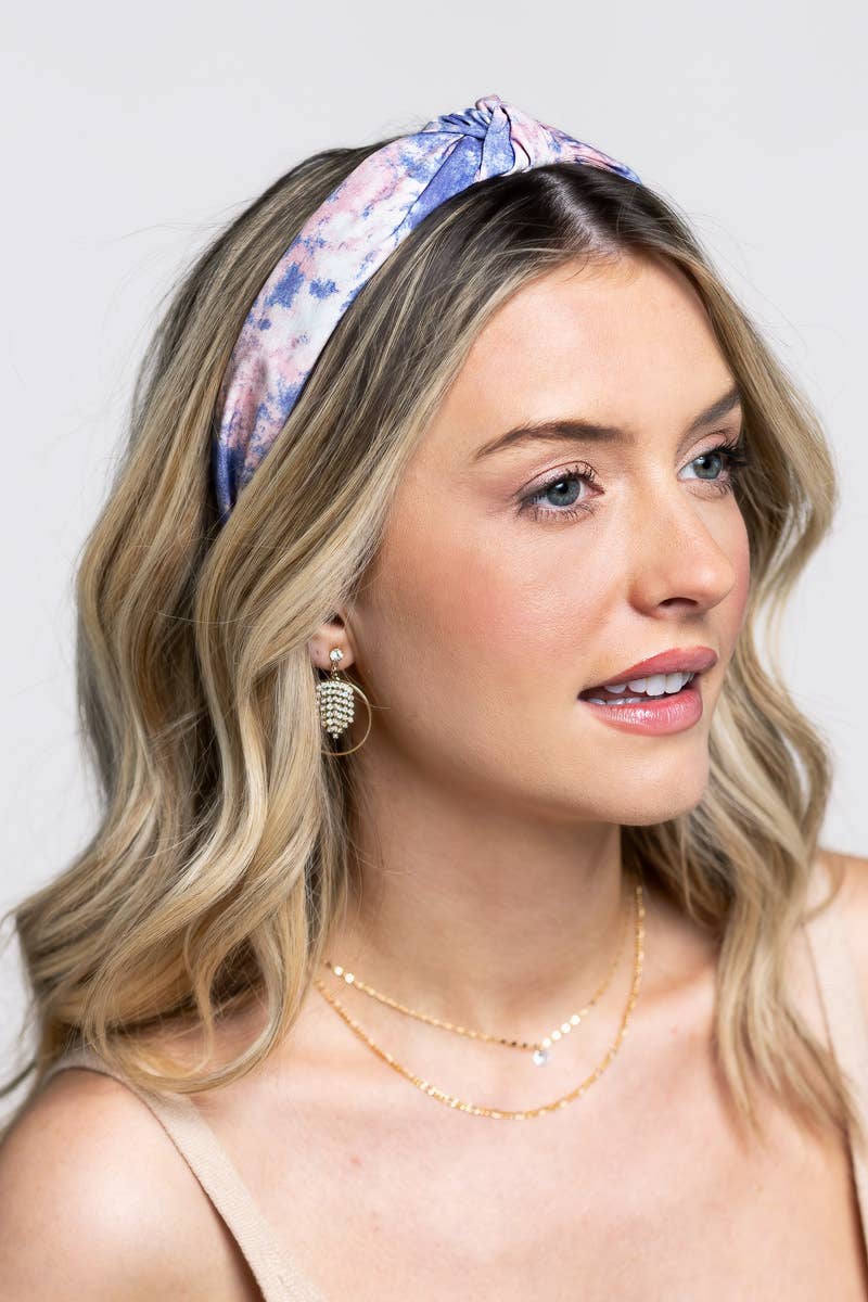 Knotted Tie Dye Print Headband