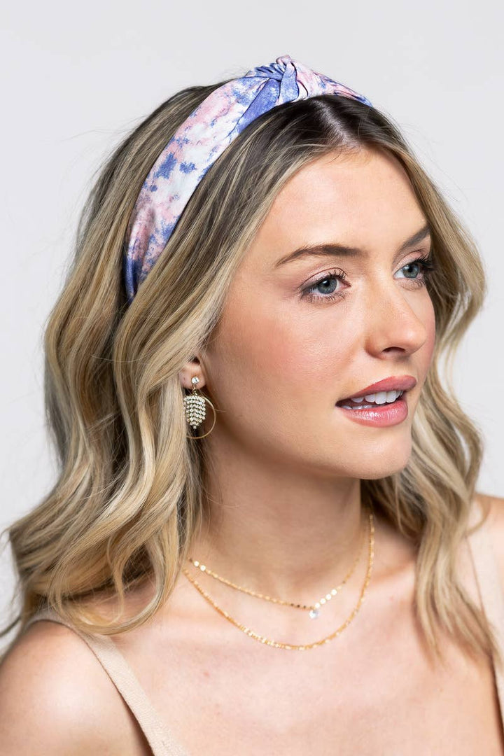 Knotted Tie Dye Print Headband