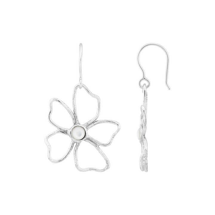 'Blooming Flower' Sterling Silver & Mother Of Pearl