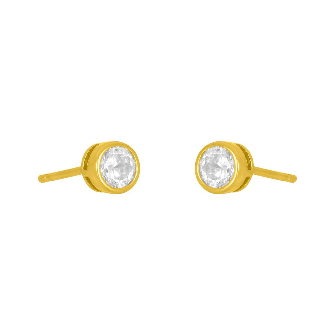 MARISOL BEZEL STUD 4MM