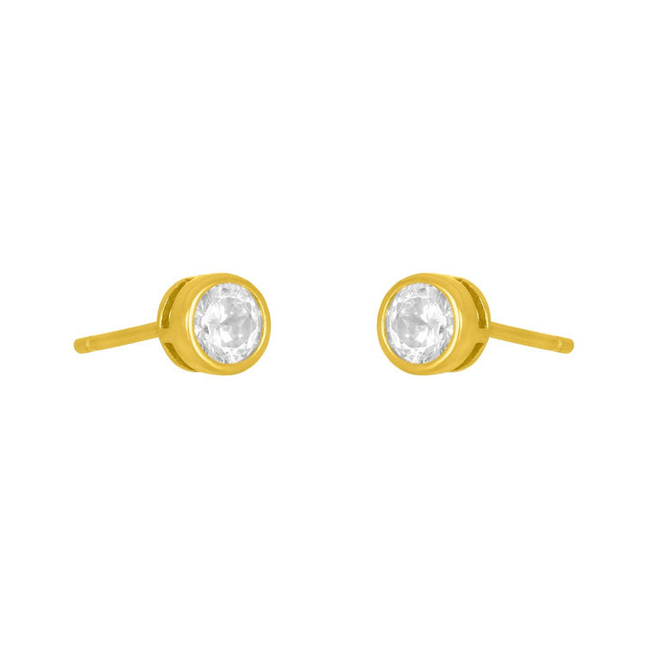 MARISOL BEZEL STUD 4MM