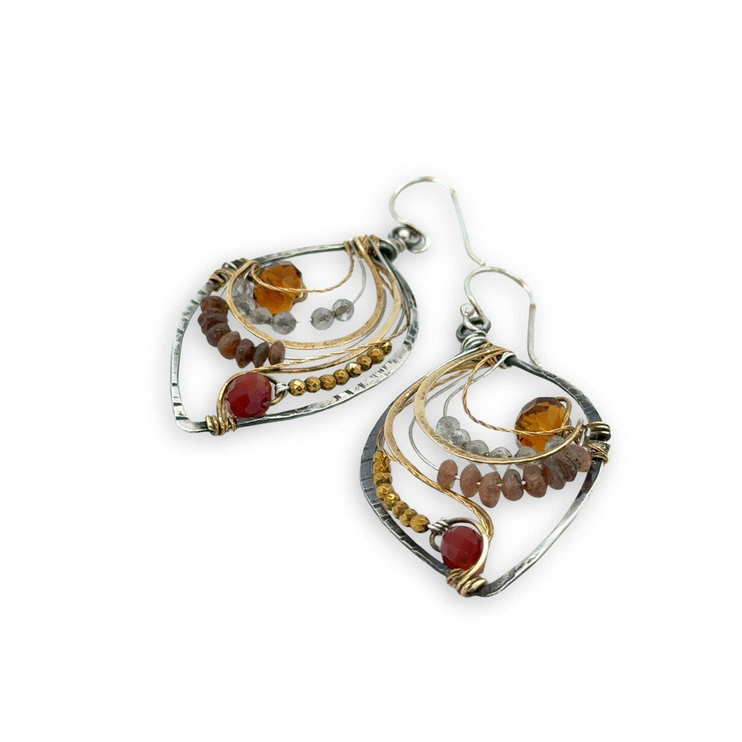 Autumn Leaves Crystal Earrings E65734