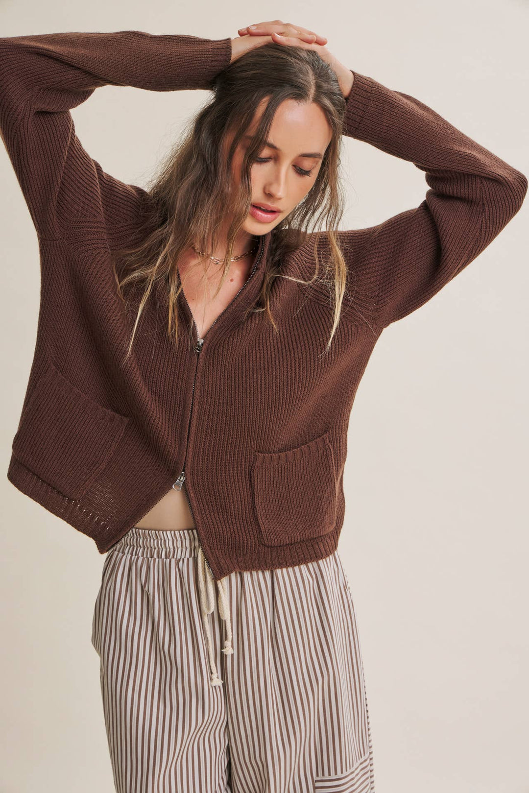 The Parker Two-Way Zip Sweater Jacket