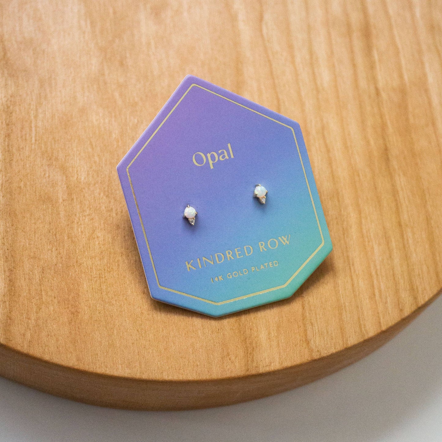 Opal Gemstone Stud Earrings