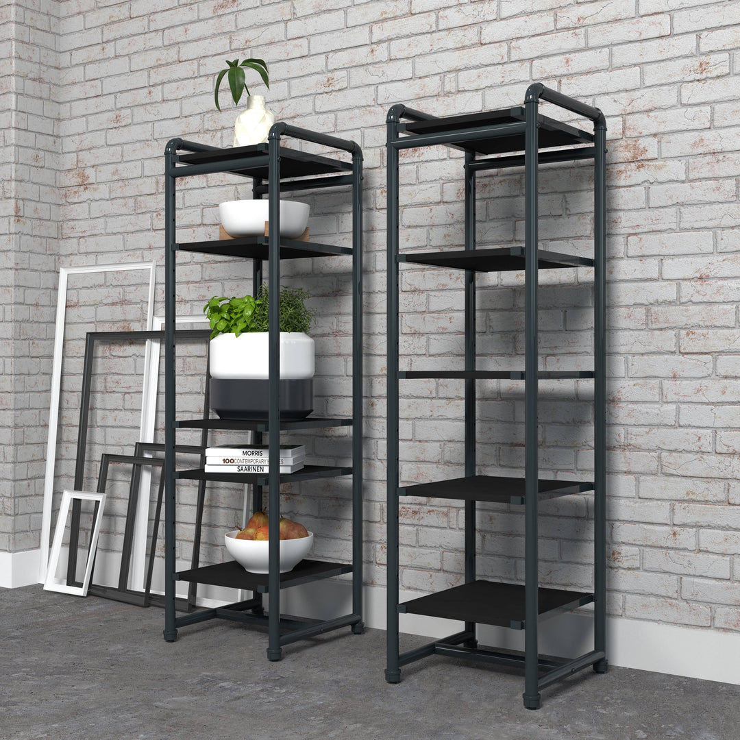 Pipeline Etagere Retail Display Tower - Grey Frame