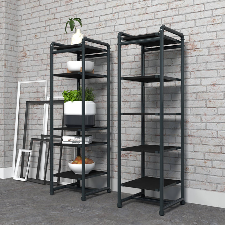 Pipeline Etagere Retail Display Tower - Grey Frame