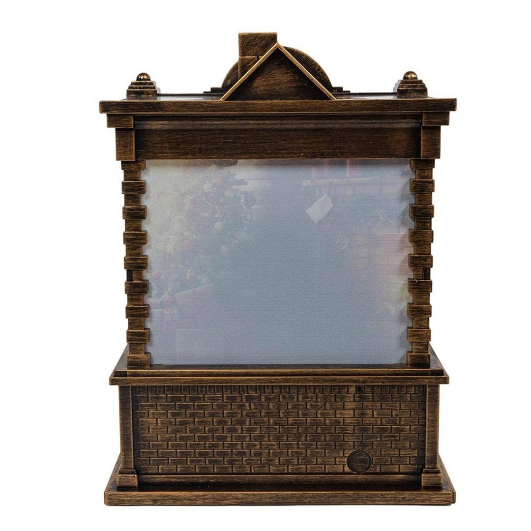5.84“ LED Santa Fireplace Water Lantern