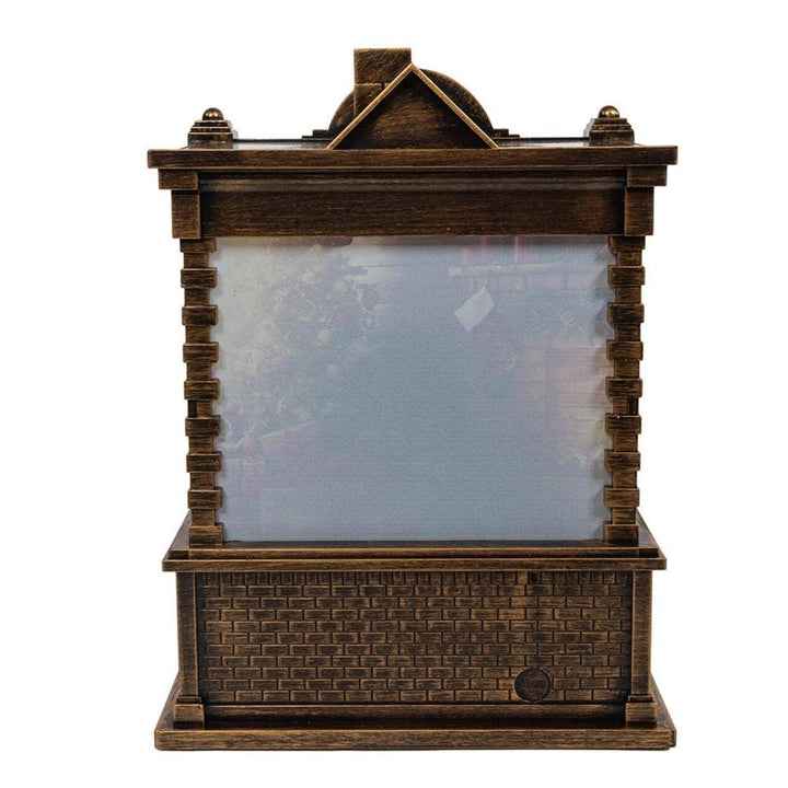 5.84“ LED Santa Fireplace Water Lantern